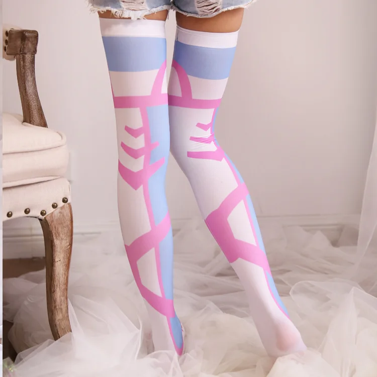 

Cosplay Game OW D.VA Hana Song wig D.VA Costume 2019 3D Print Zipper Hooded Sweatshirt fashion women Cartoon Jackets socks