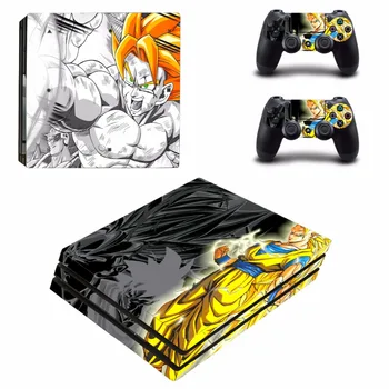

new dragon ball vinyl Decal Skin Sticker For Sony Playstation 4 PS4 Pro promotion Console Flims +2Pcs Controller