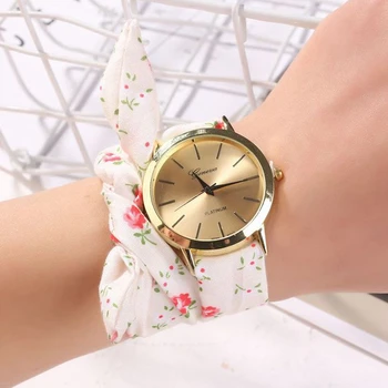 

DropShipping Women Watches New Fashion Bracelet Luxury Cloth Belt Womans Wrist Watch 2019 New Montre Femme Relogio