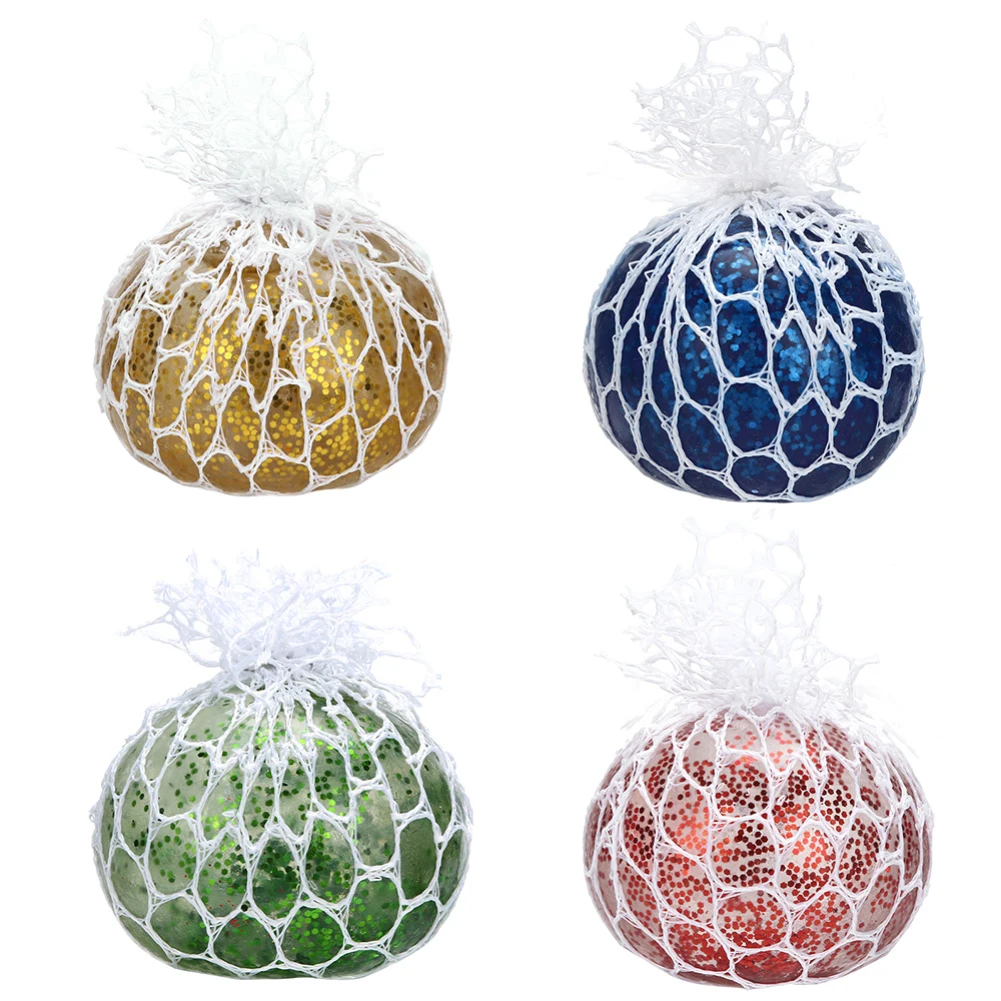 

Mesh Ball Cute Anti Stress Face Reliever Grape Ball Autism Mood Squeeze Relief Healthy Toy Funny Geek Gadget Vent Toy