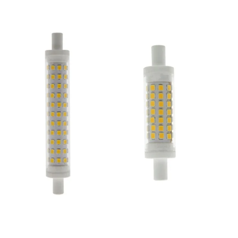 

LED R7S light 78mm 5w 118mm 10W ceramics body R7S lamp 15mm diameter J78 J118 R7S perfect replace halogen lamp