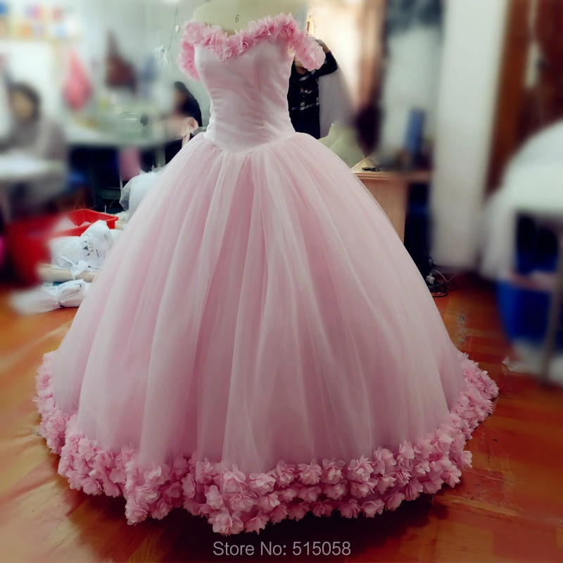 Real Photo Rosa Blume Ballkleider Brautkleider Schlitz Ausschnitt Wolke  Kleid Hochzeit Kleider 2017 Romantische - AliExpress Weddings \u0026 Events