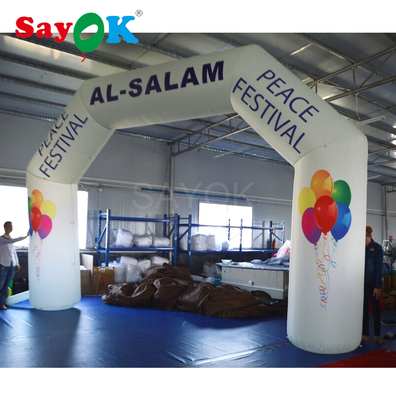 Sayok 6x4m High Inflatable Arch Door Customized Brand Logo ...