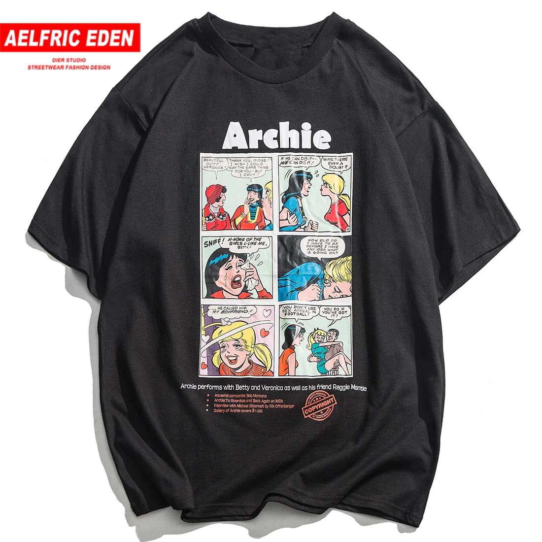 Aelfric Eden Harajuku мужские футболки с забавным рисунком 2019 летние хип-хоп повседневные