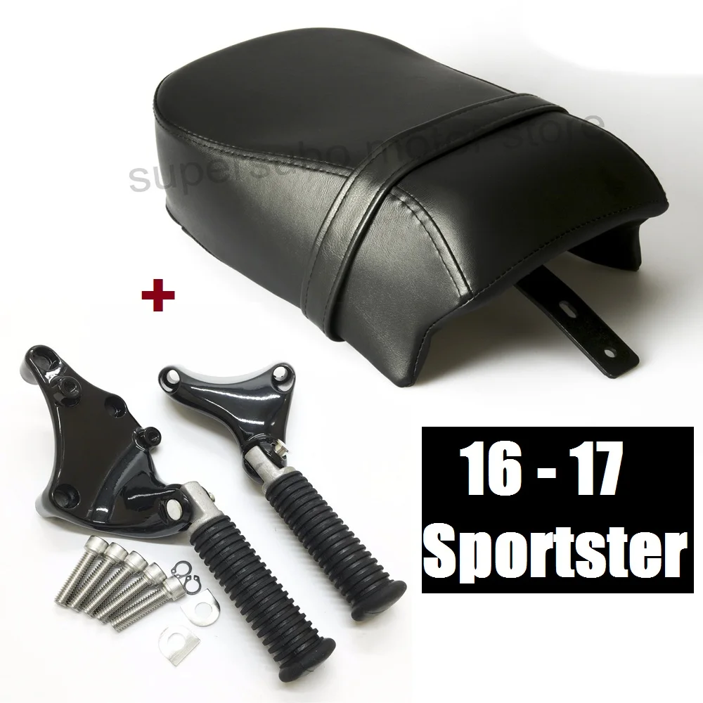Motorcycle sportster seat 2016 2017 SEAT + passenger pegs for harley