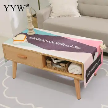 

Home Texitle Nordic Cartoon Tablecloth Waterproof Table Cover Rectangle Table Mat Manteles Decorative Tablecloths Kitchen Decor