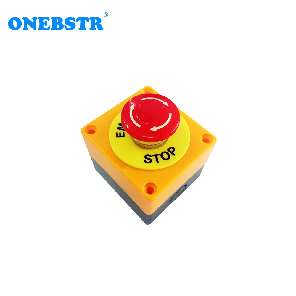 Red Sign EMT Elevator Emergency Stop Switch Emergency Stop Button Box