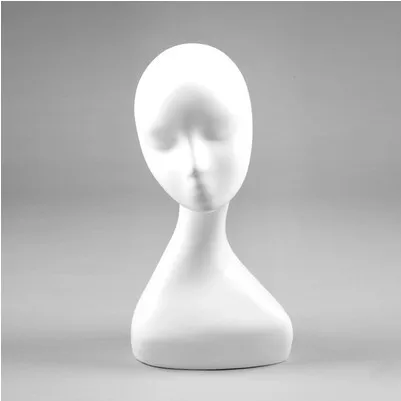 Mannequin Female Foam Long Neck Head Model Hair Hat Wig Glasses Stand Display 