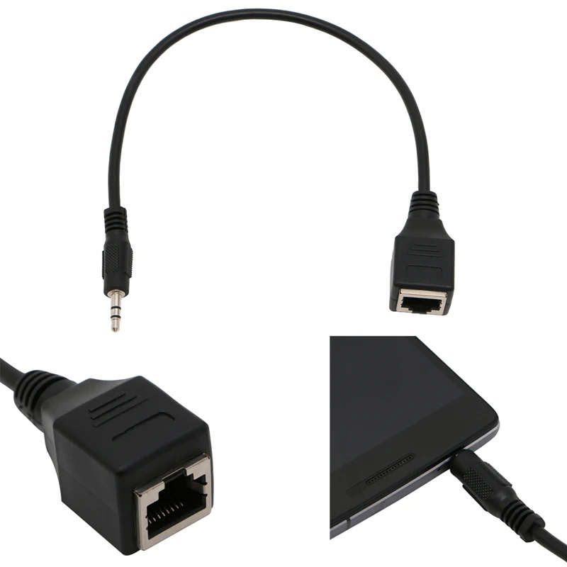 3 5 мм Штекерный Магнитный кабель к разъему RJ45 Ethernet адаптер провод 1 шт.