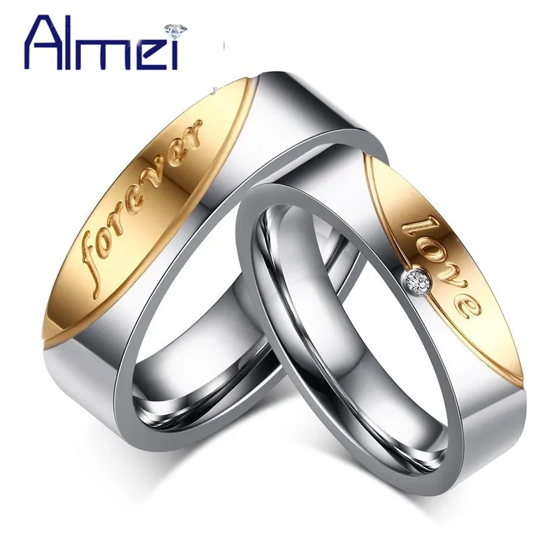 1 Pair Gift font b Rings b font for Men Women Love Forever Couple font b
