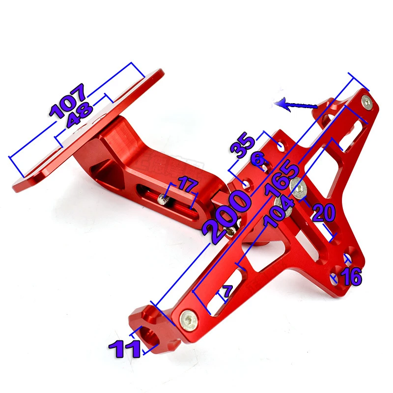 Держатель заднего номерного знака для мотоцикла лицензионный Кронштейн Рамка номерного знака направление аксессуары для мотоциклов горячая распродажа