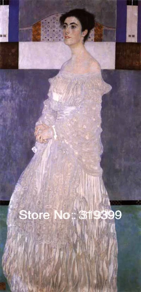 

Gustav Klimt Oil Painting reproduction on Linen Canvas,Portrait of Margaret Stonborough-Wittgenstein,Free DHL ,handmade