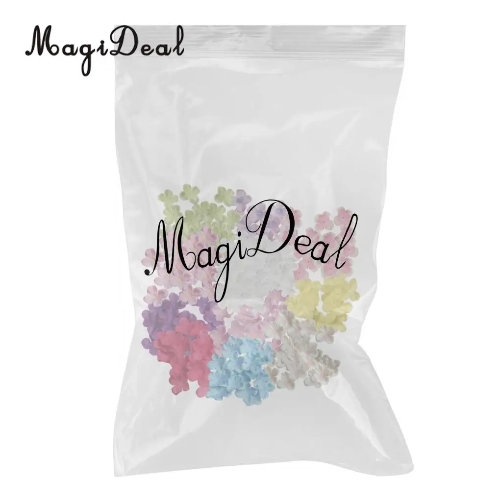 MagiDeal Delicate 500Pcs Artificial Rose Flower Petals Craft for DIY Hair Bow Dress Wedding Party Corsage Flower Garland Decor