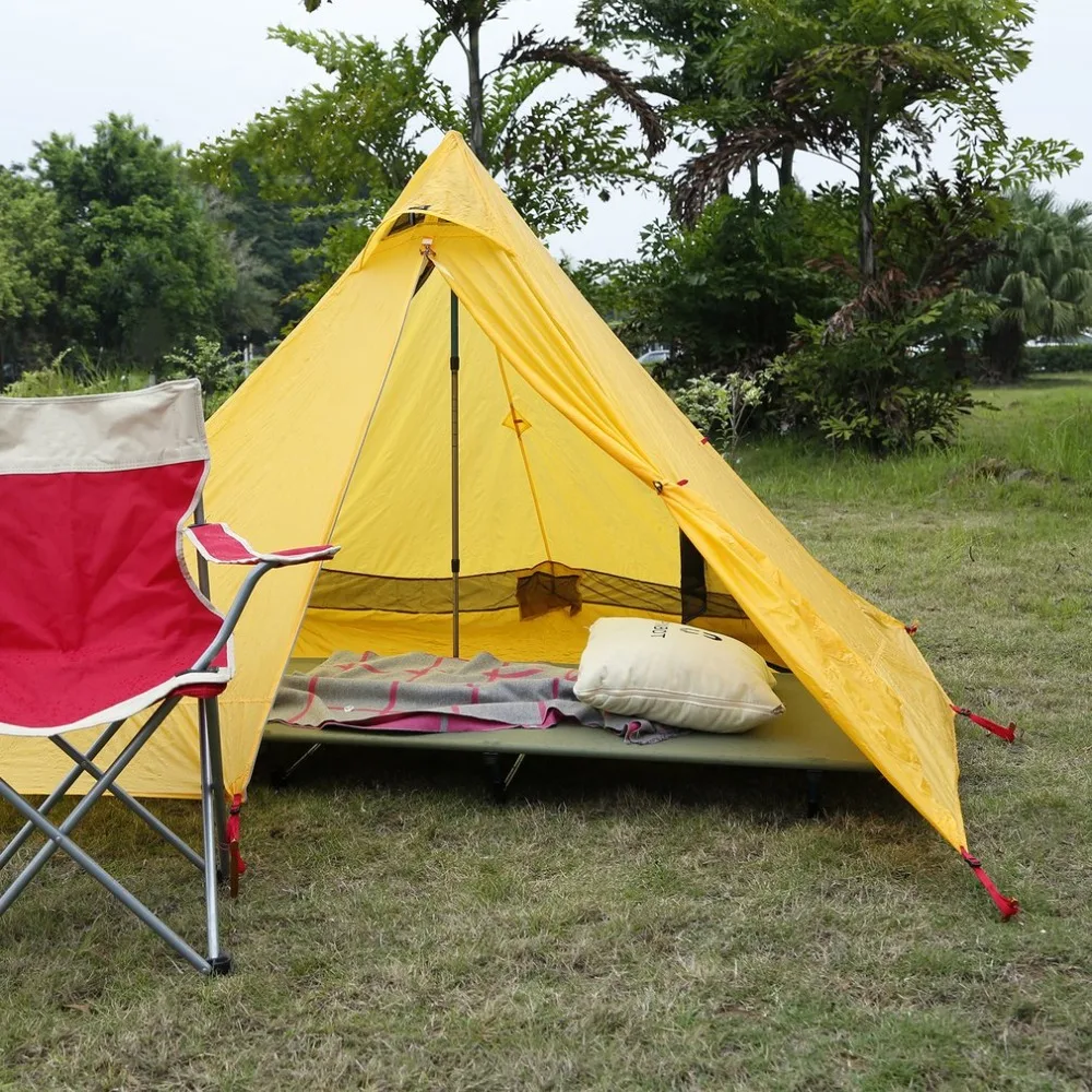 

60*200CM Ultralight Camping Bed 200KG Load Breathable Waterproof Bed Surface 7001 Special Aviation Aluminum Bed Bracket