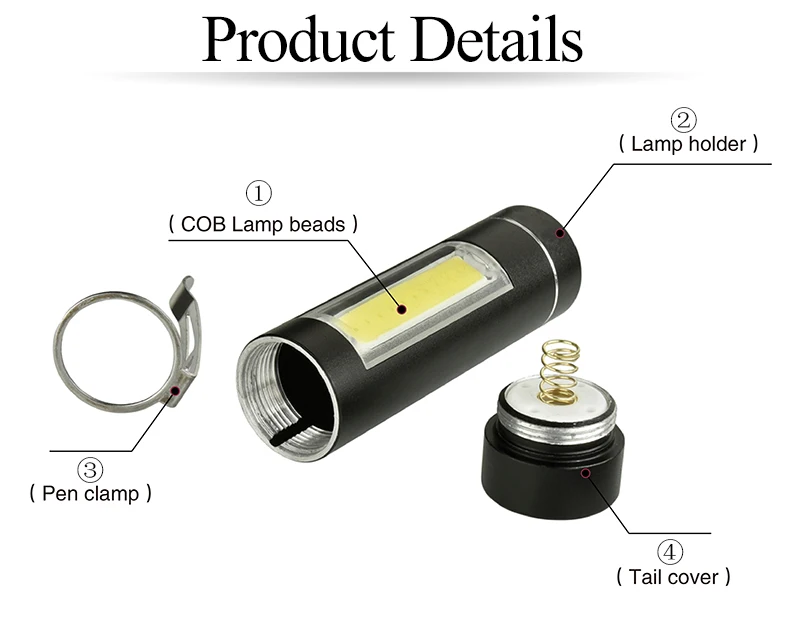 Litwod Z501516 светодиодный мини-фонарик удара Водонепроницаемый Алюминий 1 Режим фонарик использовать 14500 или AA Батарея для кемпинга рабочей