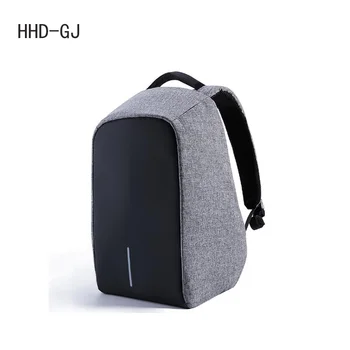 

HHD-GJ Waterproof Men Backpack USB Charging College Students Bag Laptop Backpack For 15.6 Inch School Computer Bags