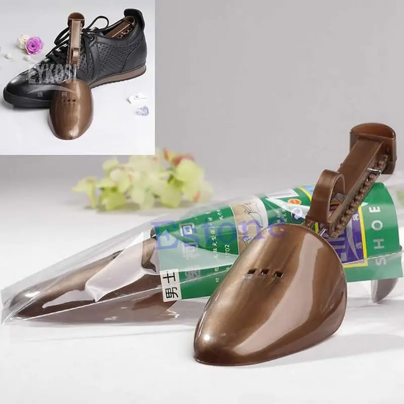 25-32 см, модная 1 пара, Регулируемая Мужская пластиковая обувь, подтяжки для дерев, фиксаторы для обуви, одноцветные, высокое качество, случайный цвет