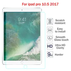 9 H закаленное Стекло для Apple iPad Pro 10,5 2017 Экран протектор фильм 0,3 мм стороны крышки для iPad Pro 10,5 "взрывозащищенные Стекло