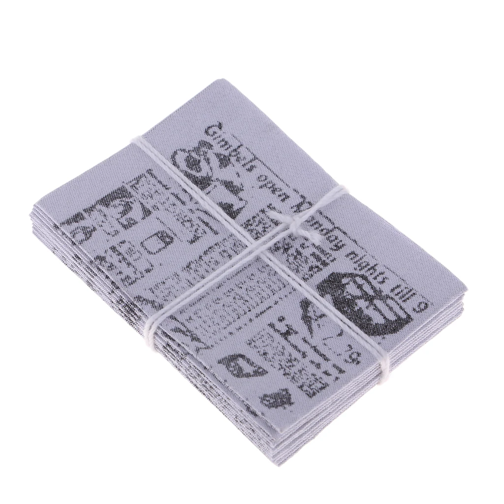 1Set 1/12 Dollhouse Miniature Newspaper Newsprint Model Room Bookshelf Decor