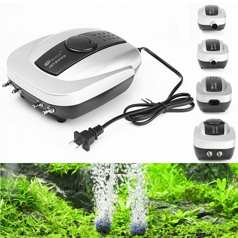 

New Quiet Aquarium Air Pump Fish Tank Air Oxygen Pump Aerator Aquarium Accessories For Fish Marine Plant Tank