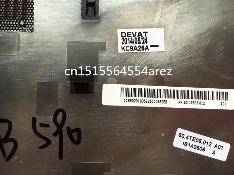 Новый и оригинальный чехол для ноутбука Lenovo B590 нижняя крышка корпуса с памятью