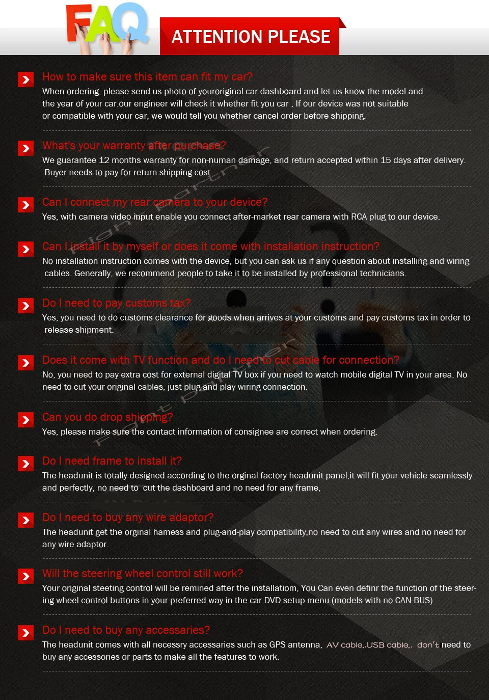 Sale Factory price latest Android 8.1 car dvd player gps navigation for Toyota Corolla Toyota Auris 2014 2015 2016 6