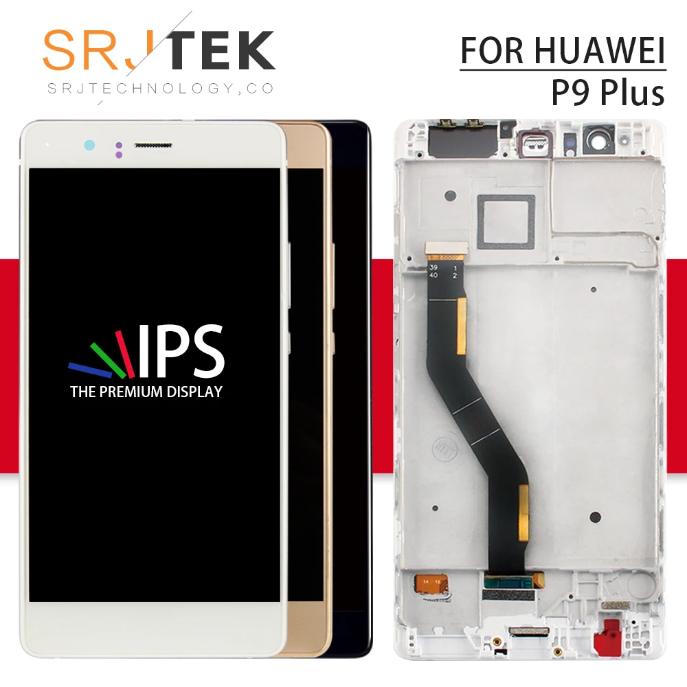 

Srjtek 5.5" For Huawei P9 Plus LCD Display with Touch Screen Digitizer Sensor Glass Assembly With Frame 1920*1080 For P9 Plus