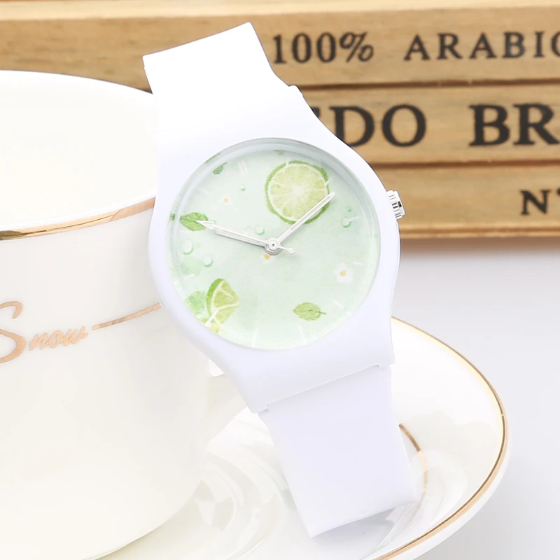 Новые брендовые модные милые Harajuku Lemon Mini женские детские часы водонепроницаемые