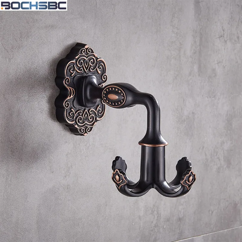 Buy Aluminum Antique Towel Hook Black Bathroom Coat