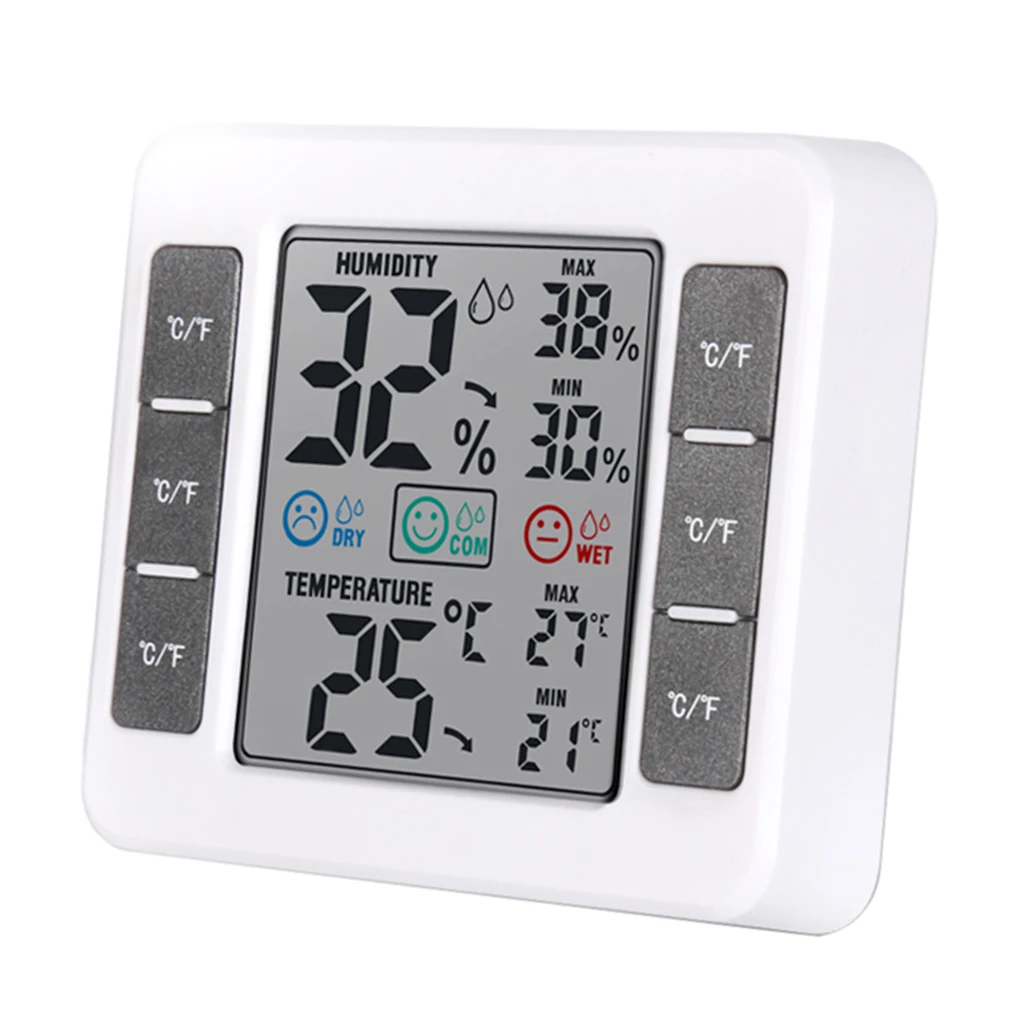 Digital Hygrometer Indoor Thermometer Wireless Temperature and Humidity Monitor Battery Operated