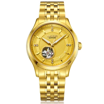 

MEGIR Tourbillon Automatic Mechanical Men Watch Fashion Luxury Brand Stainless Steel Watches Relogio Masculino