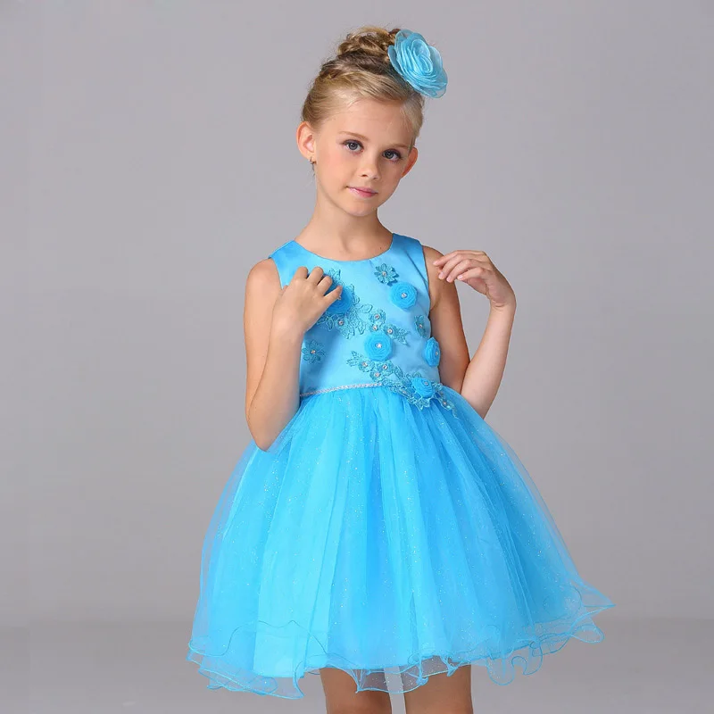 2 11Y baby girls dresses Spring Summer flower girl dresses for wedding