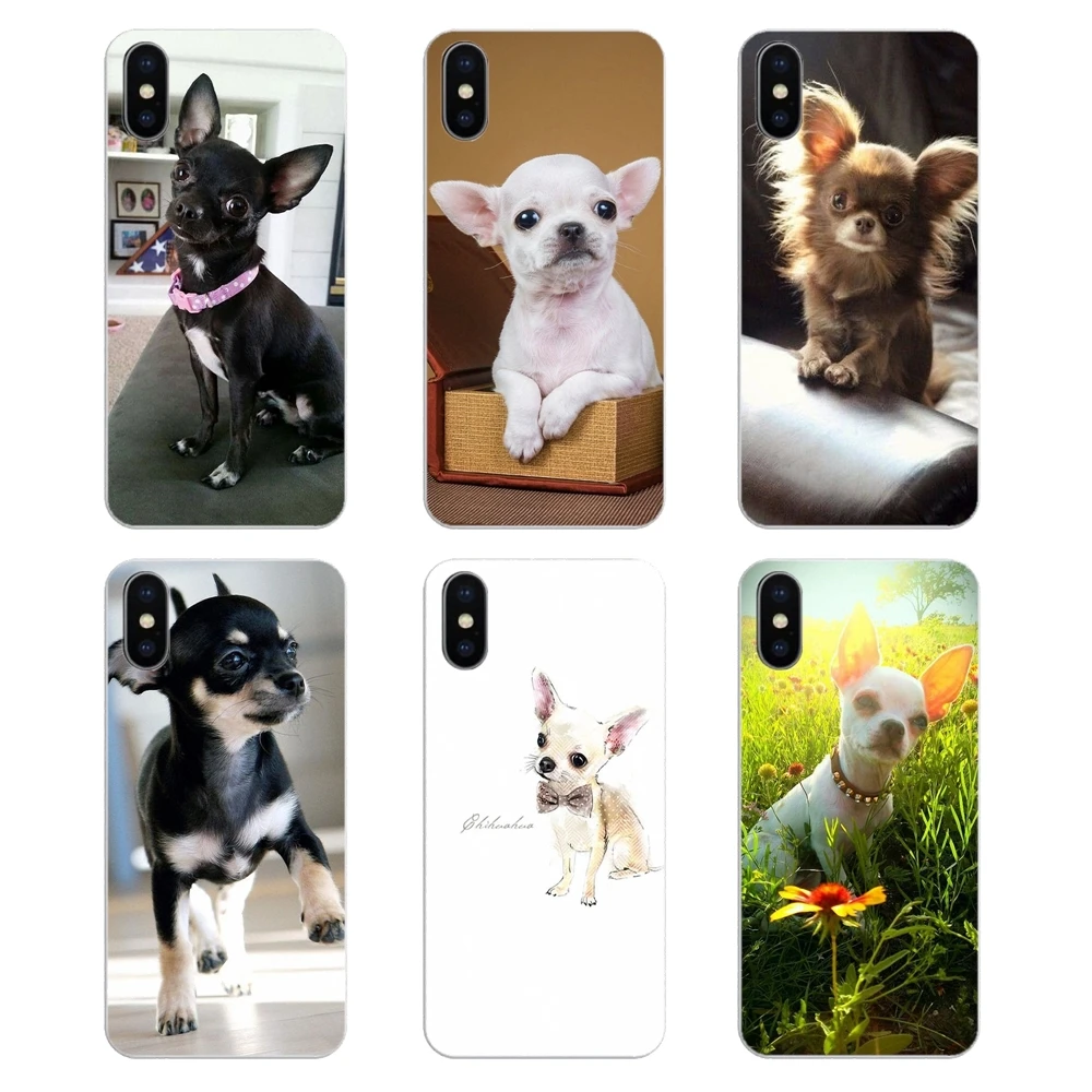 For Samsung Galaxy Note 8 9 S9 S10 A8 A9 Star Lite Plus A6S A9S Love Chihuahua dog Bulldog Schnauzer puppy Transparent Soft Case |