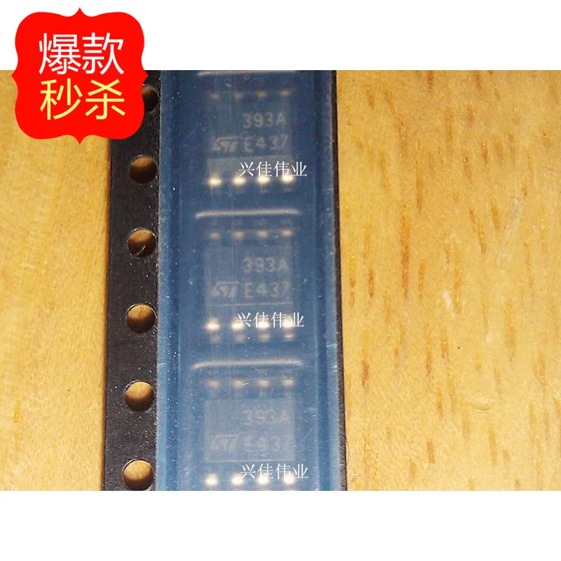 10 Pcs Nuovo Originale Autentico Lm393Adt 393A Sop8 Dual Comparatore Di Tensione