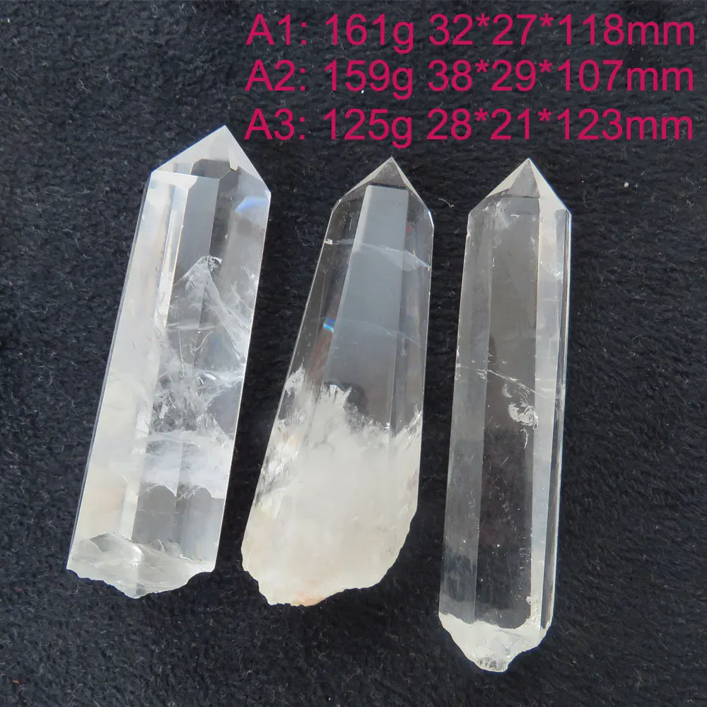 claro quartzo cristal pontos único terminado varinhas polido reiki cura atacado