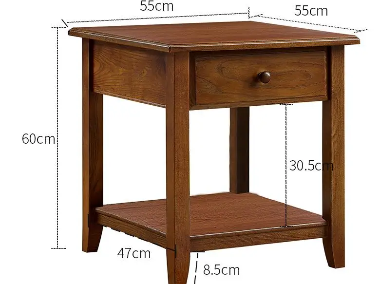 Луи модный диван столы угловой чай современный простой деревянный квадратный скандинавский