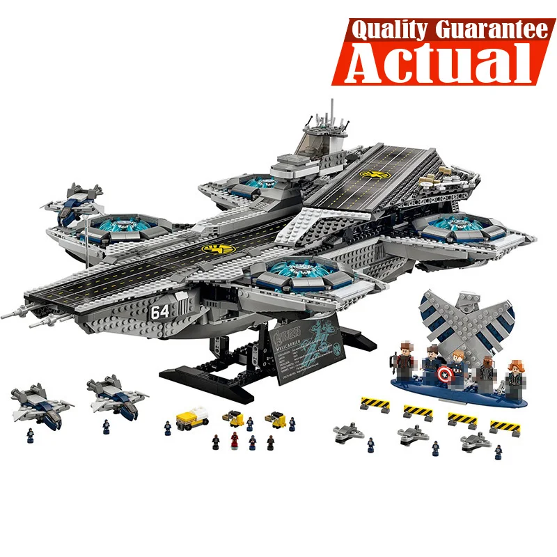 

LEPIN 07043 3057pcs New Super Heroes The SHIELD Helicarrier Model Educational Building Kits Blocks Bricks Toys brinquedos 76042