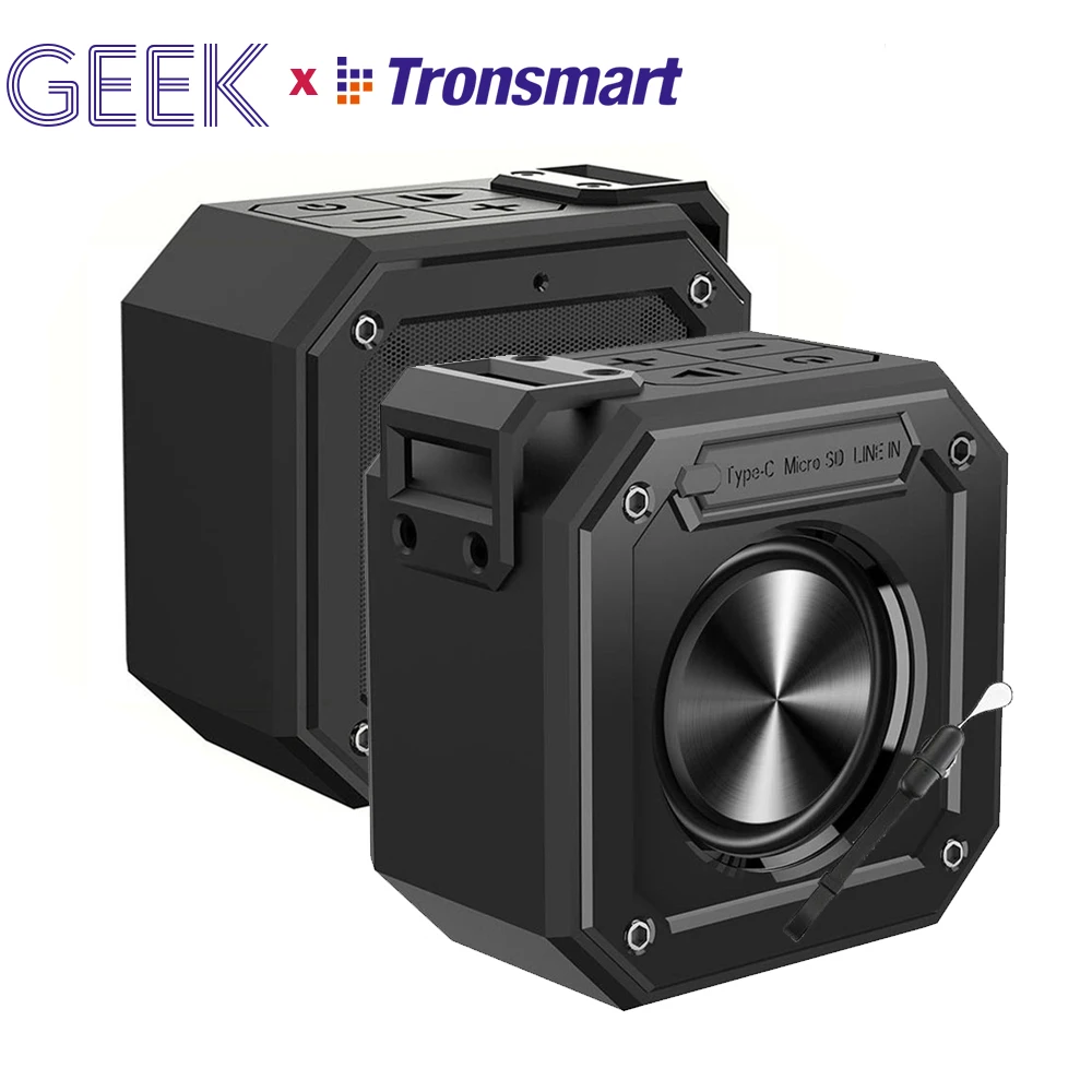 

Tronsmart Groove Bluetooth Speaker Column Mini SoundBox Portable Speakers IPX7 Waterproof for Computer With 24-Hour Playtime