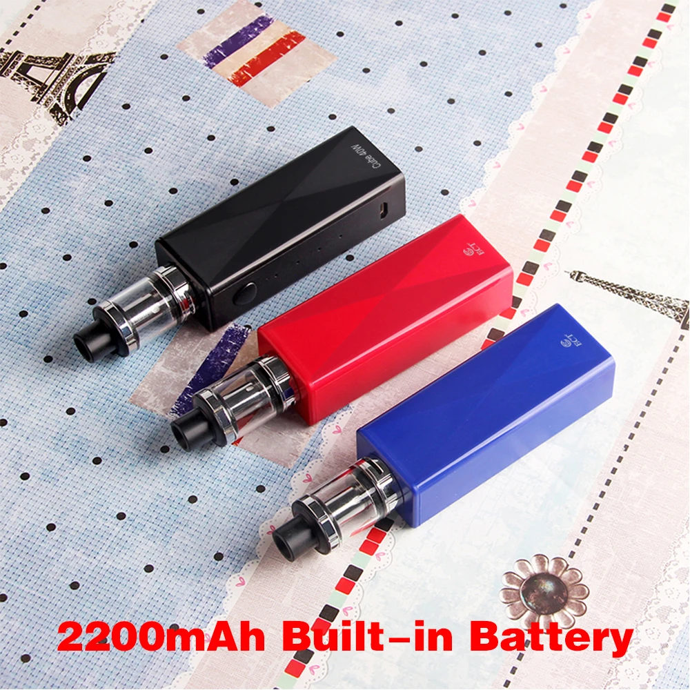 ECT Cub 40W Kit 2200mAh Battery 510 Thread 2.0ml Elfin Atomizer Starter Kit Adjustable Airflow Tank Vape Electronic Cigarette ECT Cub 40W Kit 2200mAh Battery 510 Thread 2.0ml Elfin Atomizer Starter Kit Adjustable Airflow Tank Vape Electronic Cigarette