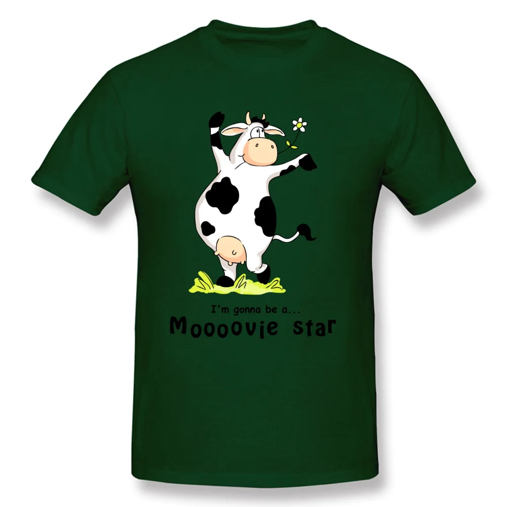 Moooovie star Simple Style NEW YEAR DAY 100% Cotton O Neck Men T Shirt Casual Tee-Shirts 2018 New Fashion Short Sleeve T Shirts Moooovie star dark