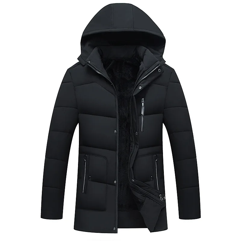 Новинка, мужская зимняя куртка для кемпинга и туризма, пальто, Мужская бархатная теплая одежда, пуховики, мужские уличные куртки, пальто, ветрозащитные - Цвет: back 8801