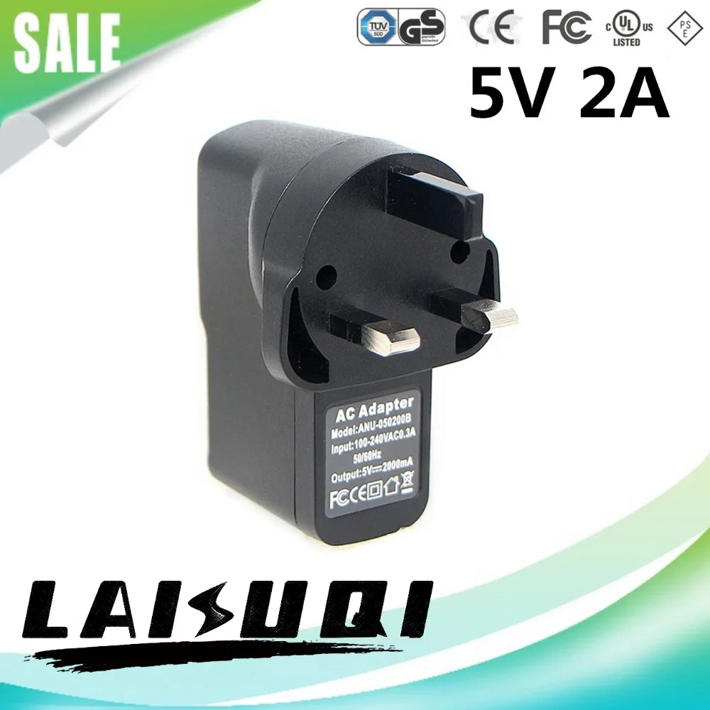 Адаптер питания LAISUQI 1 шт. 5 В 2 А USB переменный/постоянный ток штепсельная вилка