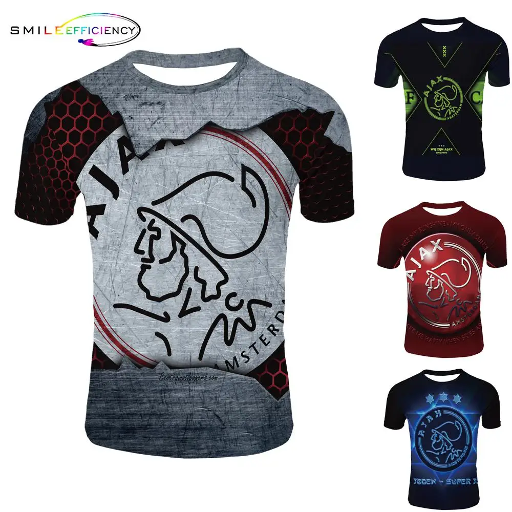 

New Arrive Series 3d Print Harajuku Style Men T Shirt Ajax 2019 2020 Shirt Ajax 3d T Shirt O-neck Tshirt Mens Tshirts Summer
