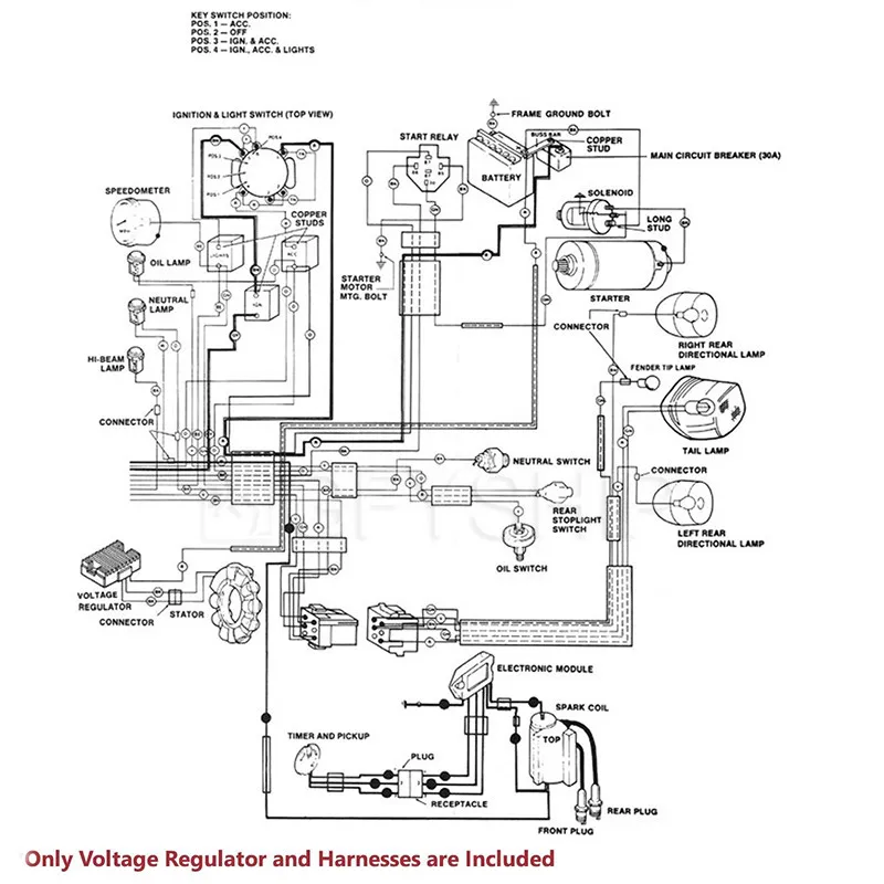 MOSFET регулятор напряжения мотоцикла выпрямитель для Harley Fat Boy FLSTF 2000 ночной поезд