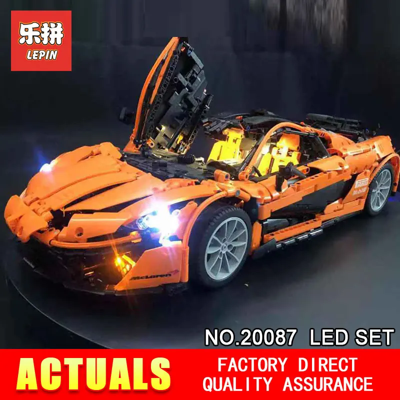 

Lepin Led Light Up Kit For Orange Super Racing Car Building Block Bricks Set MOC-16915 And 20087 (not include blocks set)
