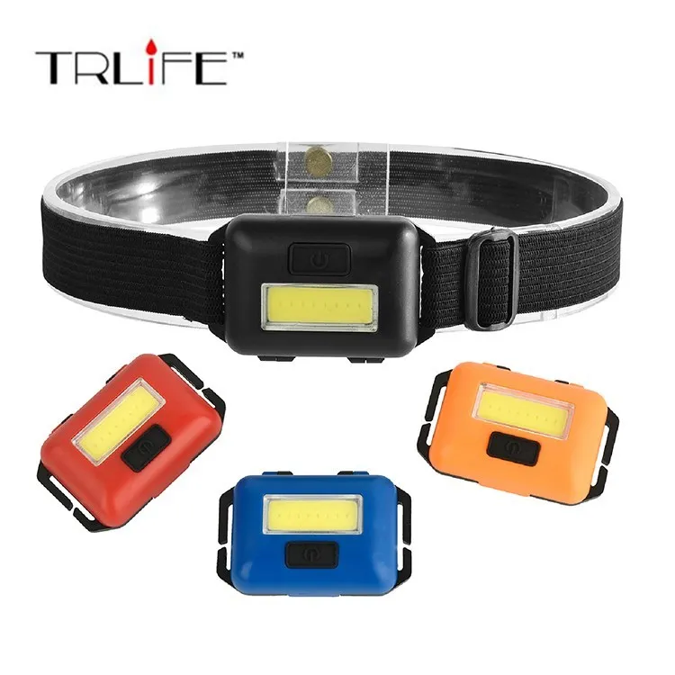 

3-modes COB LED Mini Waterproof Headlamp Headlight Lamp Torch Lantern Power By 3xAAA for Outdoor Camping Fishing