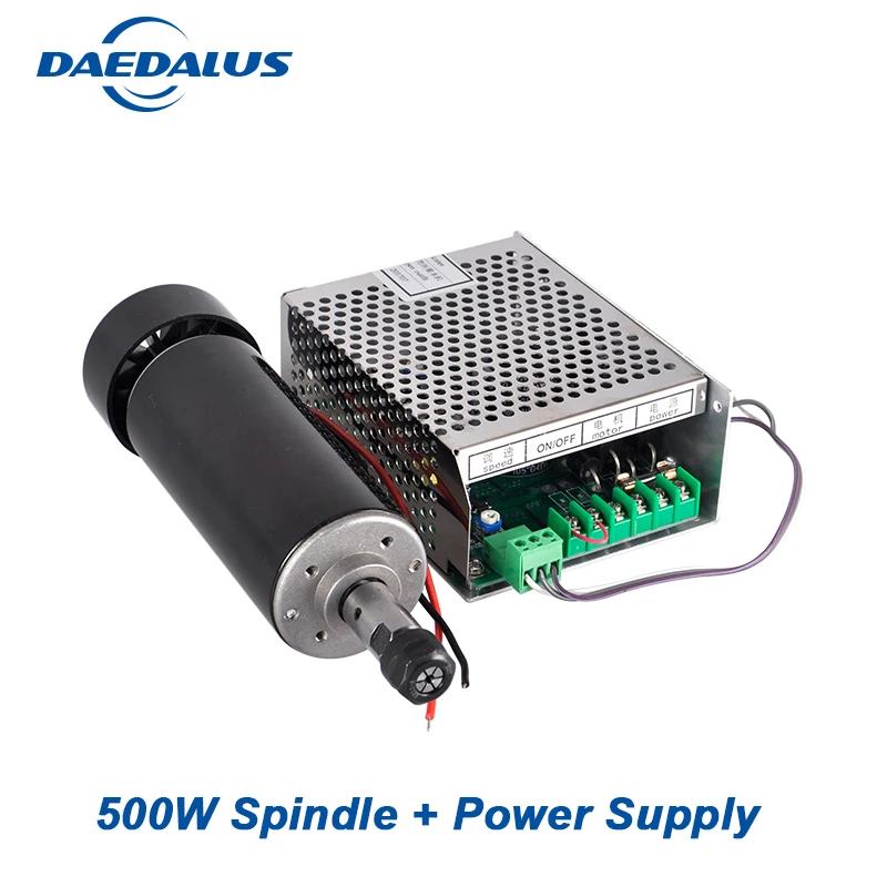 

CNC Spindle Motor 500W Air Cooled Spindle ER11 Chuck +110V 220V Power Supply Speed Governor For Engraver Machine Tools