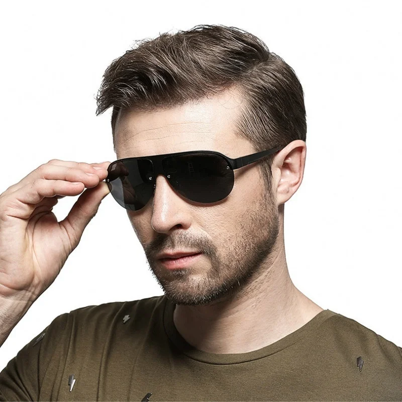 

New High-end Fashion Men's Polarized Sunglasses Classic Brand Eyewear Coating Mirror Sun Glasses Driving Oculos