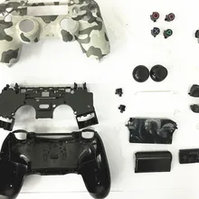 PS4 камуфляж основа Корпус чехол с полный набор Малый Ключи Кнопки проводящий Запчасти для sony Playstation 4 лет PS4 контроллер
