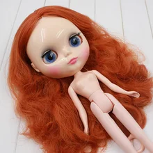Ню Блит куклы, Медь рыжие волосы завод куклы, подходит для DIY Изменить BJD игрушка для Обувь для девочек